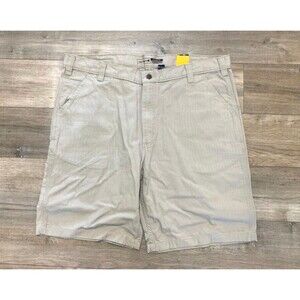 Carhartt Relaxed Fit Rugged Flex Mens 42 Canvas Beige Utility/Work Shorts Rigby